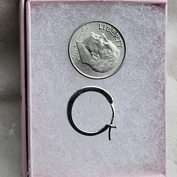 Diamond Hoop Earrings - Picture 3 of 5